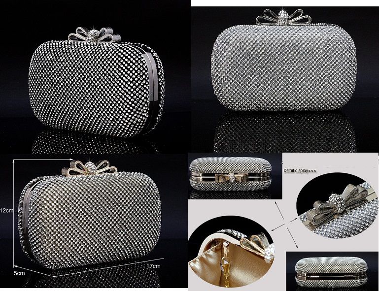 rhinestone clutch bag