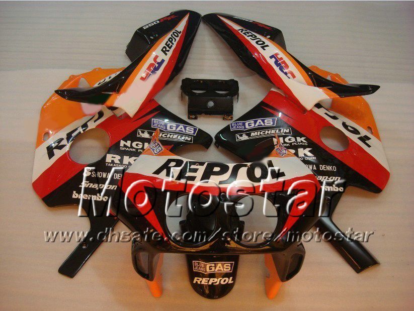 7 regalos carenado del mercado de accesorios para Honda CBR250RR MC22 CBR 250RR 91 92 93 94 95 96 97 98 CBR250 MC22 carenado personalizado bodykit ad6