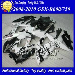 Black white corona alstare fairing kit for SUZUKI GSXR 600 750 2008 2009 2010 fairing K8 08 09 10 GSX-R750 GSX-R600