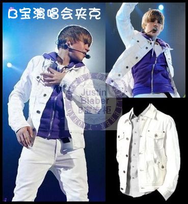 justin bieber white jacket