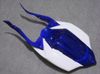 White Blue ABS Fairing Kit för Suzuki GSXR 600 750 2008 2009 K8 GSXR600 GSXR750 08 09 10 GSX-R750 GSX-R600 Motorcykelmässa