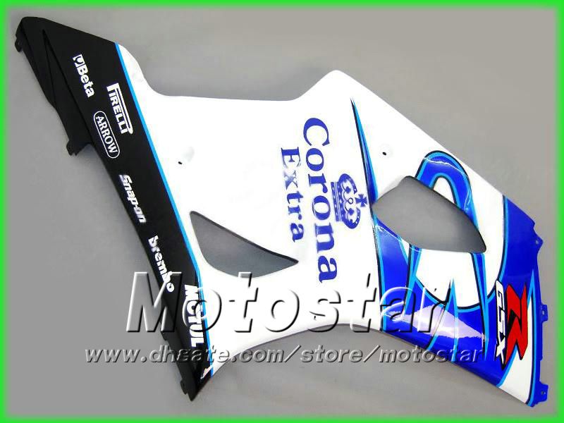 Kit de carénage de moto supplémentaire Corona pour suzuki 2003 2004 GSX-R1000 K3 GSXR1000 GSXR 1000 03 04 kit de carénage de réparation de carrosserie