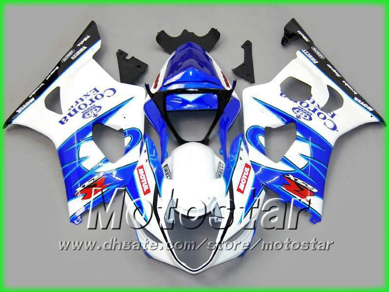 스즈키 2003 2004 GSX-R1000 K3 GSXR1000 GSXR 1000 03 04 바디 수리 페어링 키트를위한 코로나 여분의 오토바이 페어링 키트