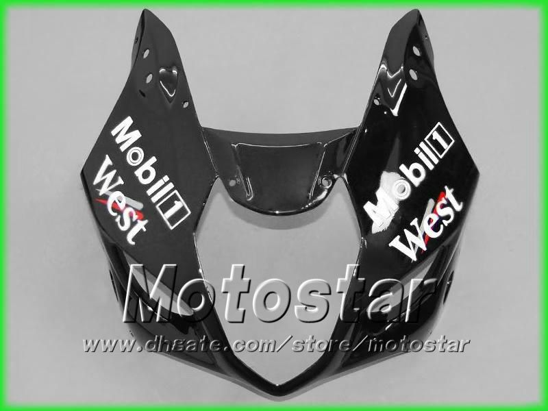 Kit de carenagem de motocicleta preta WEST de corrida de estrada para suzuki 2003 2004 GSX-R1000 K3 GSXR1000 GSXR 1000 03 04 carenagem de motocicleta completa