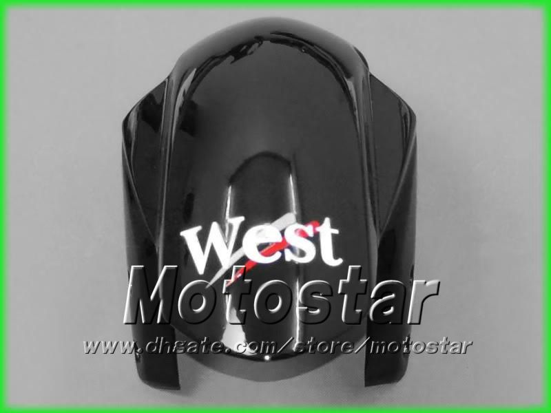 Kit de carenagem de motocicleta preta WEST de corrida de estrada para suzuki 2003 2004 GSX-R1000 K3 GSXR1000 GSXR 1000 03 04 carenagem de motocicleta completa