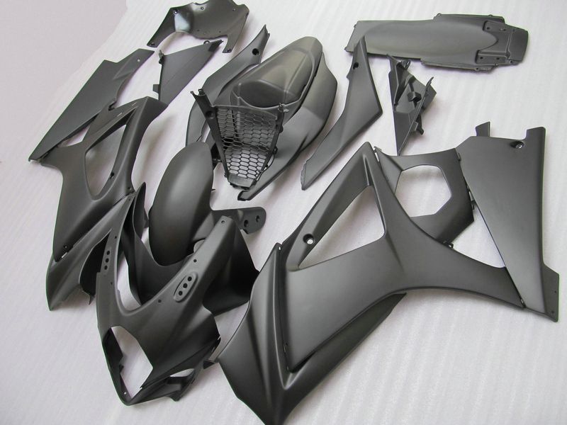 All Matte black fairing kit FOR GSX-R1000 K7 GSXR1000 2007 2008 GSXR 1000 07 08 +windscreen