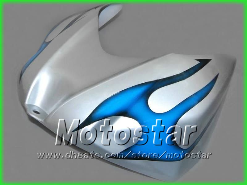 Juego de carenado de carrocería azul ABS en plata PARA SUZUKI GSX-R1000 K7 2007 2008 GSXR1000 GSXR 1000 07 08 carenados