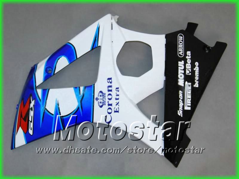 Carenado de carrocería ABS ALSTARE blanco azul para suzuki GSX-R1000 K7 GSXR1000 2007 2008 GSXR 1000 07 08 carenados de carrocería