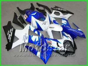 Blau-weiße ALSARE ABS-Karosserieverkleidung für Suzuki GSX-R1000 K7 GSXR1000 2007 2008 GSXR 1000 07 08 Karosserieverkleidungen