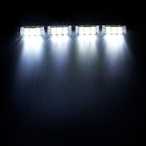 4 LED Beyaz Modu Acil Araç Tekne Kamyon Araba Strobe Işıkları