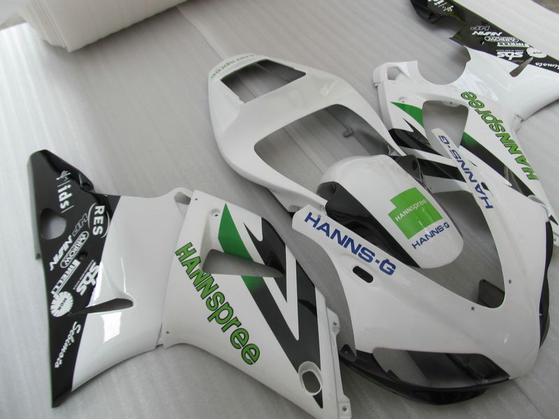 HANNSPREE FAIRINGS FÖR YAMAHA 1998 1999 YZF R1 YZFR1 98 99 YZF-R1 Full Fairing Kit +gratis present