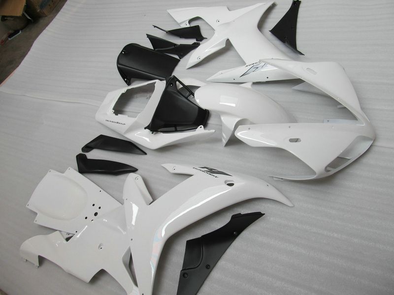 Weiße Motorradkarosserie für YZF R1 2002 2003, YZFR1 02 03, YZF-R1 Vollverkleidungsset + Windschutzscheibe