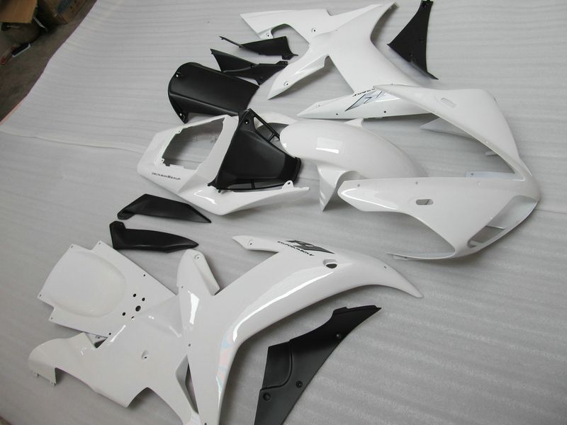 White Motorcycle bodywork for YZF R1 2002 2003 YZFR1 02 03 YZF-R1 full fairing kit + Windshield