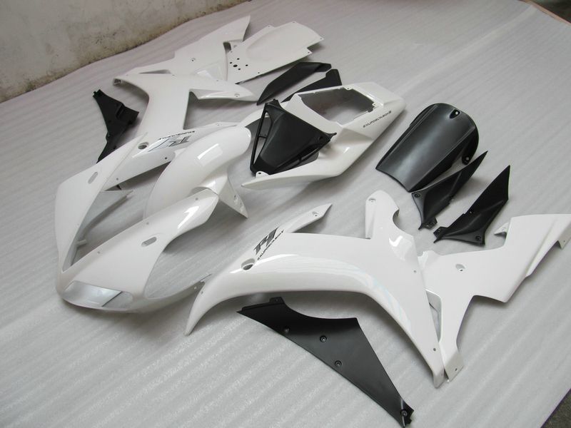 Free custom Fairing kit for Yamaha YZF R1 2002 2003 white black fairings set YZF R1 02 03 XC46