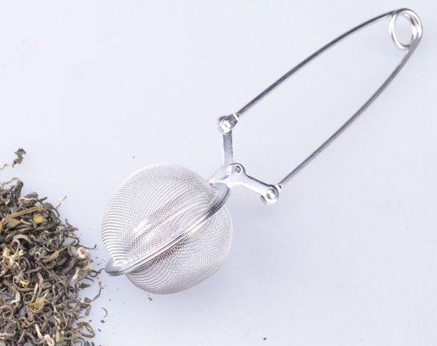 Stainless Steel Spoon Tea Ball Infuser Filter Squeeze Leave Herb Mesh Strain SP 
