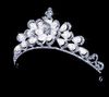 2015 Säljer Crystal Pearl Silver Plated Crown Jewelry Set Tiaras 5504974