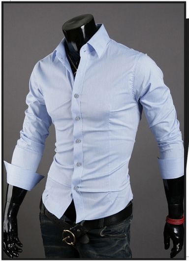 2015 Mens Dress Shirt Styles White Men Business Shirts Denim Shirt ...