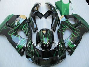 Green flames Fairing kit FOR GSXR600 750 1996-2000 GSXR 600 750 96 97 98 99 00 GSX-R600 96-00