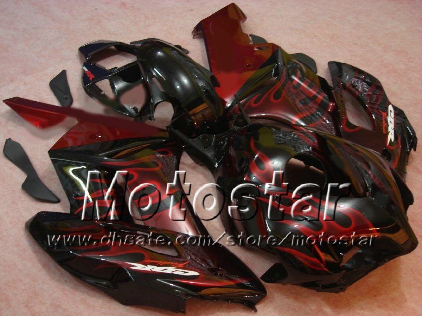 H1451 Röda flammar Injektionsgjutning ABS Fairings för Honda CBR1000RR 2004 2005 CBR1000 RR CBR 1000RR 04 05 FULL SET FAIRING KIT