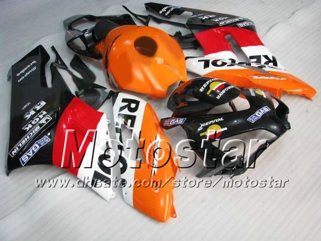 H1401 Honda CBR1000RR 2004 2005 ABSフェアリングキットCBR1000 RR CBR 1000RR 04 05フルフェアリングキットのRepsol射出型フェアリング