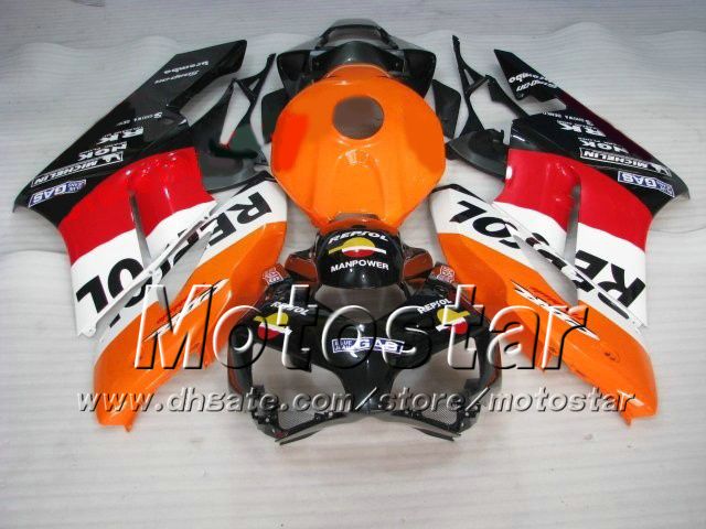 H1401 Honda CBR1000RR 2004 2005 ABSフェアリングキットCBR1000 RR CBR 1000RR 04 05フルフェアリングキットのRepsol射出型フェアリング