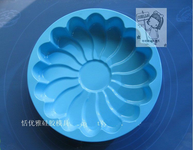 Silicone Cake Mold 9INCH FLOWER Baking Molds Cake Mould Pizza Pan