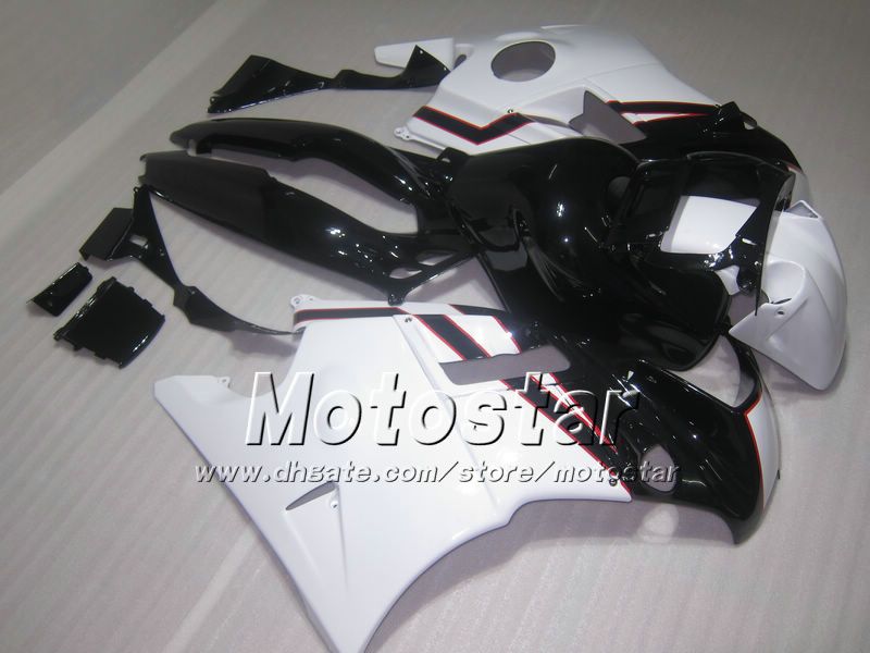 7 Gifts + Tank cover Black White ABS Fairing kit for Honda CBR600 F2 1991 1994 91 92 93 94 cbr 600 f2 fairings