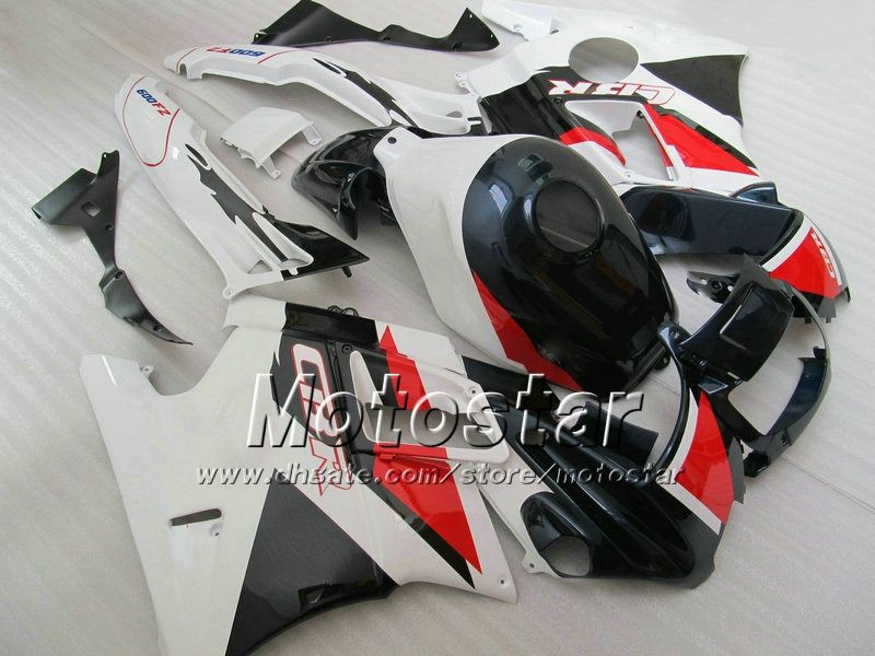 7 regali Rosso / bianco nero Carena ABS Honda CBR600 F2 1991 1994 91 92 93 94 Kit carene di alta qualità