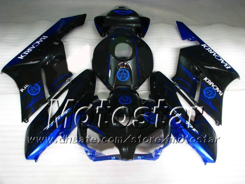 7 gifts ! BACARDI blue black Injection mold ABS Fairings for HONDA CBR1000RR 2004 2005 CBR1000 RR CBR 1000RR 04 05