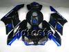 7 prezentów! Bacardi Blue Czarne formy wtryskowe ABS dla Honda CBR1000RR 2004 2005 CBR1000 RR CBR 1000RR 04 05
