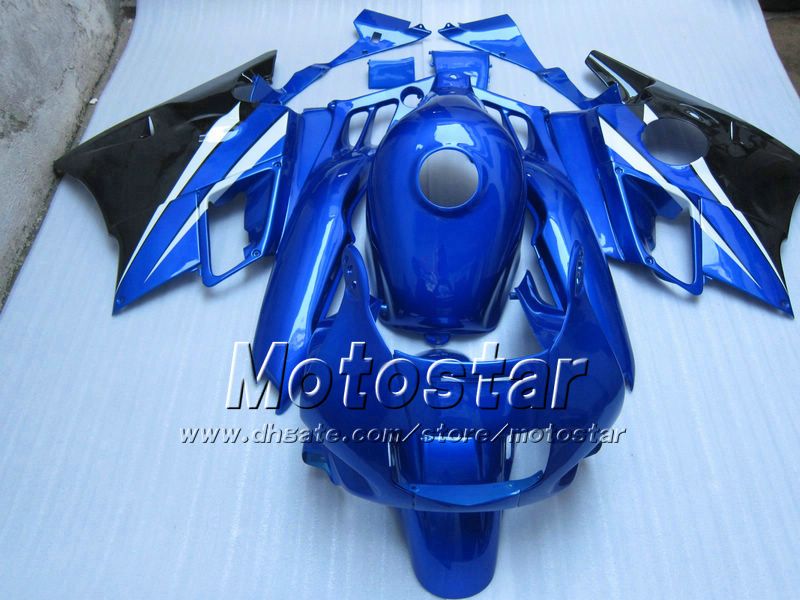 Carénages de moto pour HONDA CBR600 F2 91 92 93 94 CBR600F2 1991 1992 1993 1994 CBR 600 ensemble de carénages personnalisés bleu brillant UU30