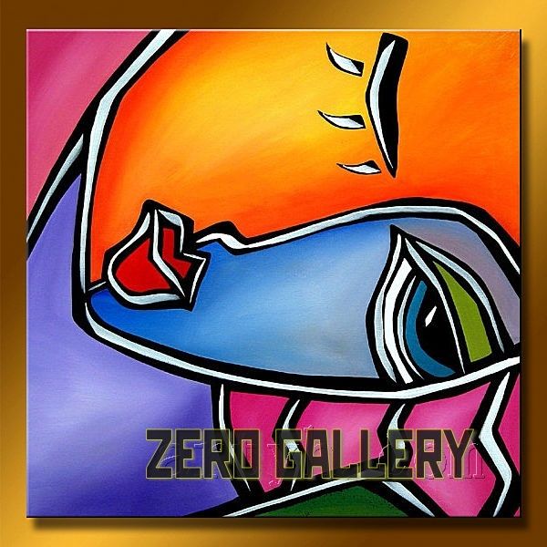 abstract facial paintings