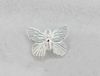 60PCS Bright Silver Plate 19x15mm Butterfly Charms A1266SP