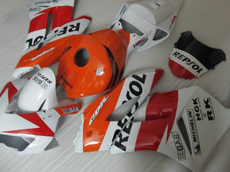 أبيض أحمر مزخرف REPSOL Injection mold ABS Fairings for HONDA CBR1000RR 2004 2005 CBR1000 RR CBR 1000RR 04 05