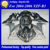 Black siver ABS bodywork for 2004 2005 2006 YZF R1 YZFR1 04 05 06 YZF-R1 full fairing kit +Free gift