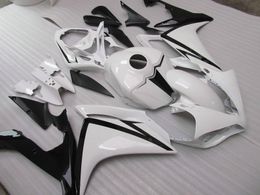 Injection molding hot sale fairing kit for Yamaha YZF R1 07 08 white black fairings set YZFR1 2007 2008 OT10