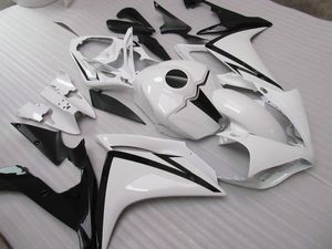 Injektionsgjutning Hot Sale Fairing Kit för Yamaha YZF R1 07 08 Vit Black Fairings Set YZFR1 2007 2008 OT10