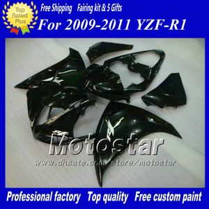 All Gloss Black Sagnings для Yamaha 2009 2011 2011 YZF R1 YZFR1 09 10 11 YZF-R1 Полный обтекатель