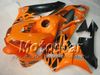 7 Hediyeler HONDA CBR600RR F5 2003 2004 için enjeksiyon kalıplama kaportalar set CBR 600 RR 03 04 turuncu siyah özel kaporta kiti ae35