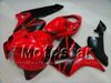 Kit carenature moto 7Gifts per HONDA CBR600RR F5 2005 2006 CBR 600 RR 05 06 stampaggio ad iniezione nero rosso lucido carenatura ABS ae66