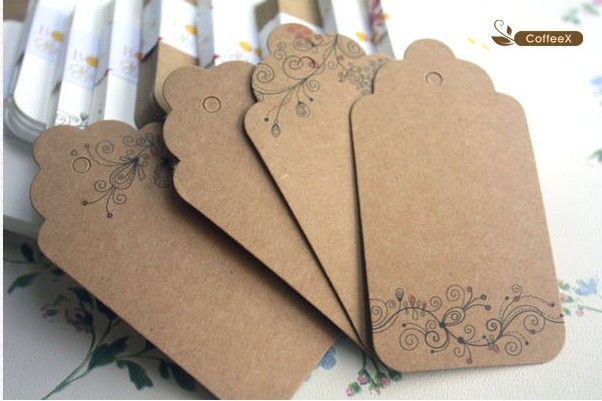 Gift Kraft PaperTag New Floral DIY Unique Cards Bookmarks Paper Swing gift-kraft-papertag-new-floral-diy-unique-cards-bookmarks-paper-swing
