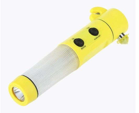 Gratis frakt Bil Safety Hammer Life-Saving Hammer Car Tool Säkerhetshammer Nödlampa ficklampa 4 i 1 multifunktion