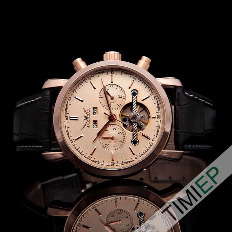 All Rose Gold Tone Luxury Automatic Mechanical Analog Elegant Mens Watch For Business Man From
