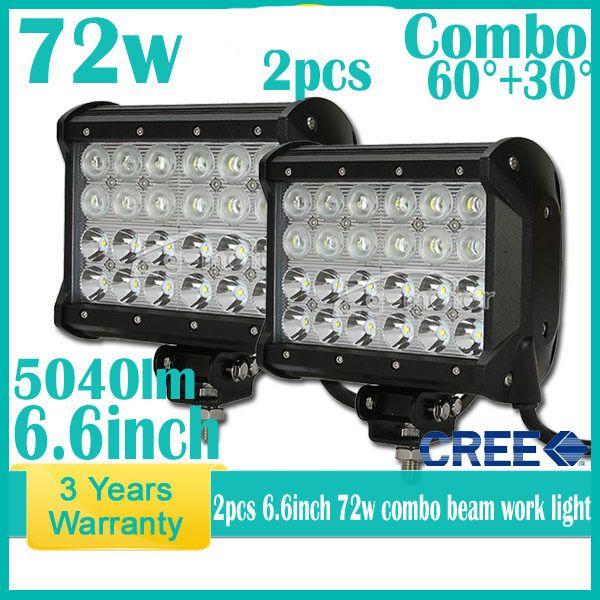 6 5 72w cree 24 led 3w work light bar spot flood combo beam 9 32v beam works aquarium lights