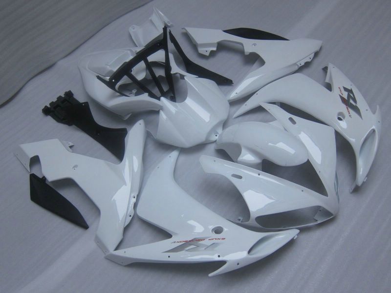 Toda a carroceria em ABS branco para 2004 2005 2006 YZF R1 YZFR1 04 05 06 YZF-R1 kit completo de carenagem + brinde