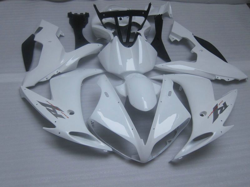 2004 2005 2006 YZF R1 YZFR1 04 05 06 YZF-R1 Full Fairing Kit +무료 선물을위한 모든 흰색 복근 차체