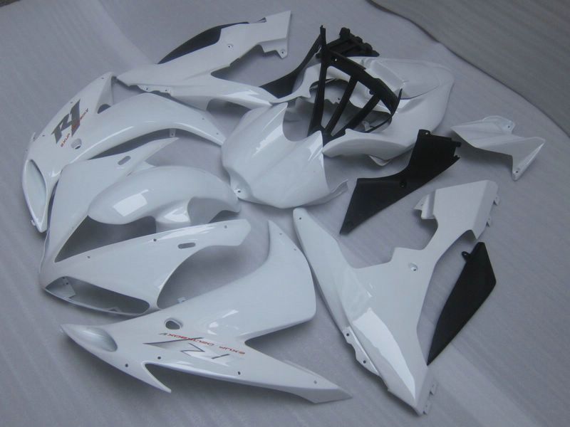 Toda a carroceria em ABS branco para 2004 2005 2006 YZF R1 YZFR1 04 05 06 YZF-R1 kit completo de carenagem + brinde