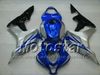 7Gifts 사출 성형 차체의 Honda CBR600RR F5 2007 CBR 600 RR 07 08 광택 블루 실버 사용자 정의 페어링 키트 AF14