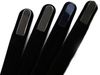 100x Nail-bestanden mouw zwart fluwelen case pak voor glazen bestanden maat 5 1/2 "Gratis verzending # NF014D