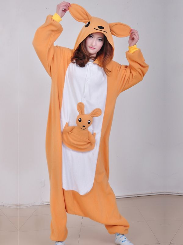 Kangaroo Unisex Adult Kigurumi Pajamas Anime Onesie Cosplay Sleepsuit ...